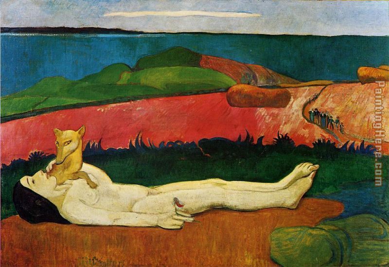 The Loss of Virginity painting - Paul Gauguin The Loss of Virginity art painting